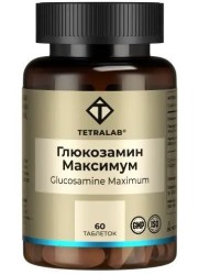 Глюкозамин Максимум Tetralab 60 шт. табл. п/о 1545 мг