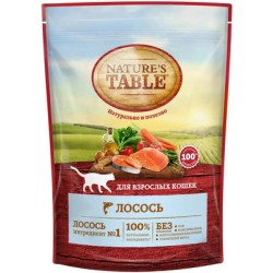 Сухой корм, Nature's Table (Нейчес Тейбл) 1.1 кг для взрослых кошек лосось